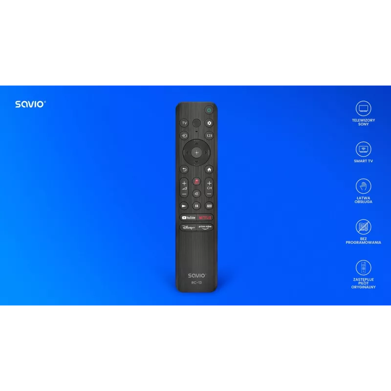 Pultelis Savio RC-13 IR belaidis Sony TV 10 m atstumas