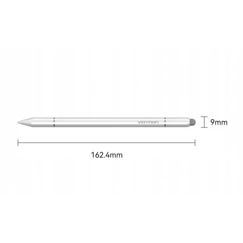 Rašiklis jutikliniam ekranui Vention KQLW0 3-in-1 magnetinis aliuminio lydinys, baltas, 18,2 g