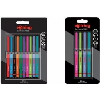 HERLITZ 2166331 plonų rašiklių rinkinys – 0,4 mm antgalis, Fun Colors, 4 vnt.