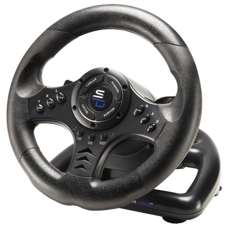 Vairas su pedalais Subsonic SA5426-NG Black USB 180° sukimosi kampas