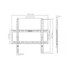 Sbox BL-3744F fiksuotas televizoriaus laikiklis (32-75 col./45kg/400x400)