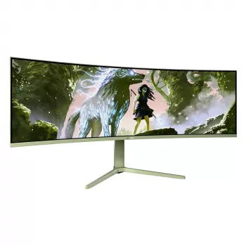 Išlenktas kompiuterio monitorius Arozzi Nova 49 colių (124,5 cm) Dual QHD 5120×1440 LED VA, 4 ms, Žalias