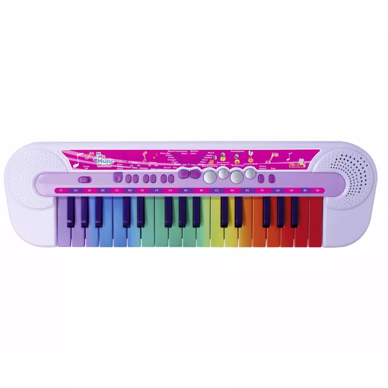 Klaviatūra Simba Toys Benelux My Music World 106834638 su lietimui jautriais klavišais