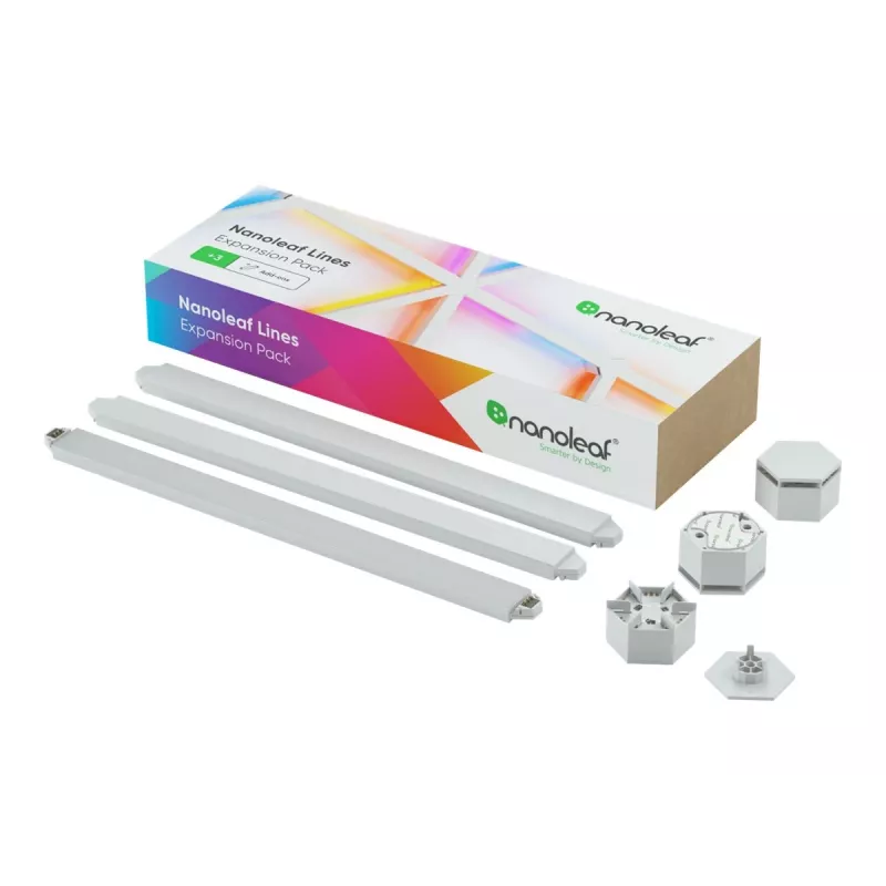 Nanoleaf Lines plėtinių rinkinys 3 vnt. (baltas)