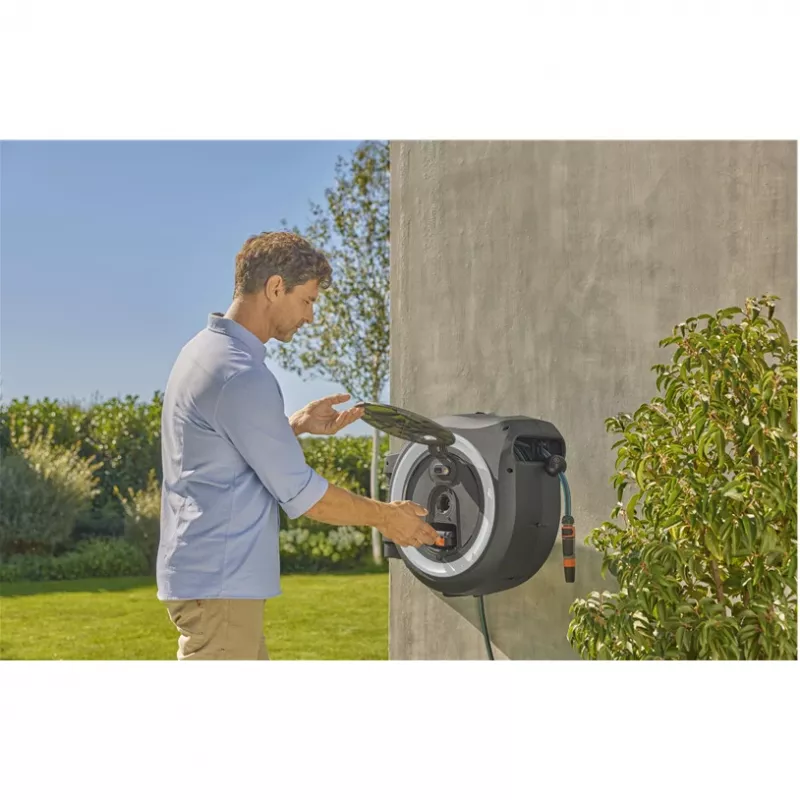Sodo žarna Gardena PowerRoll XL solo 18642-55 35 m juoda/žalia