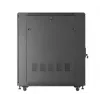 19 colių stelažo spinta LANBERG FF01-6022-23B, 22U, 600×1000 mm, juoda, perforuotos durelės
