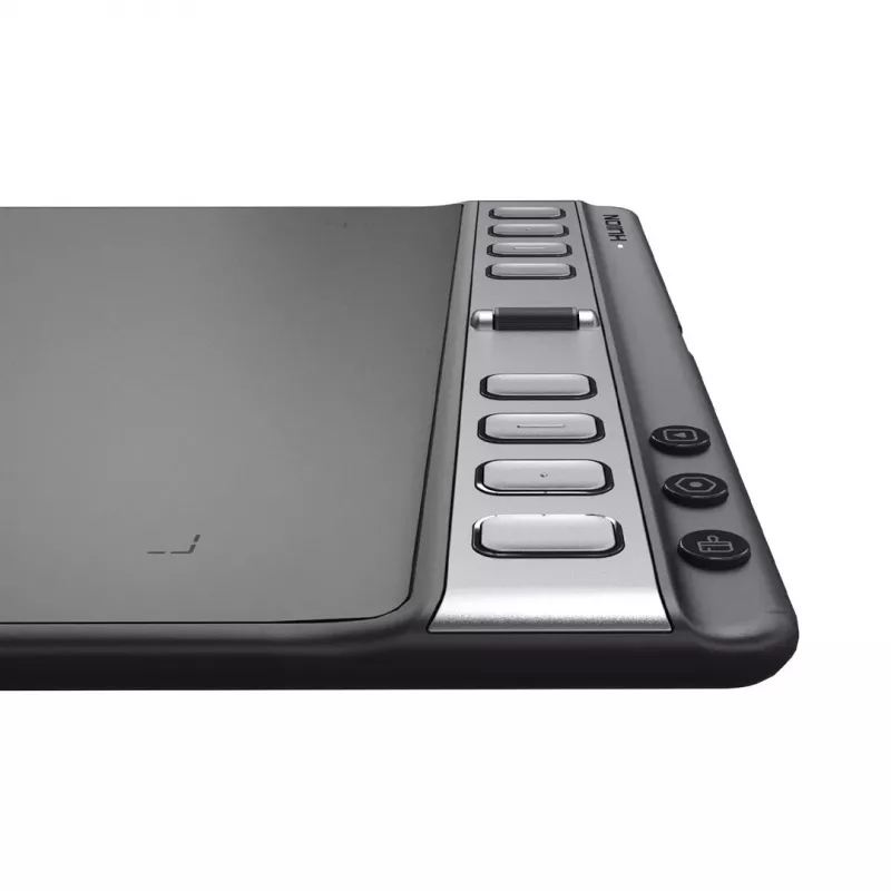 Huion Inspiroy 2L H1061P grafinis planšetinis kompiuteris piešimui, 266,7 x 166,7 mm (10,5 x 6,56 colio) aktyvi zona, 8192 slėgio lygiai, juodas
