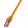 Tinklo kabelis LogiLink 2 m Cat.6 RJ-45 S/FTP Oranžinis