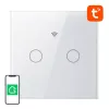 Liečiamas belaidis WiFi šviesos jungiklis Gosund SLS2 (modelis SW12) – dviejų kanalų, su neutraliu arba be neutralaus laido montavimu