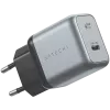 Mobiliojo įrenginio įkroviklis Satechi ST-UC30WCM-EU – universalus vidinis AC įkroviklis su 1× USB-C, juoda/sidabrinė