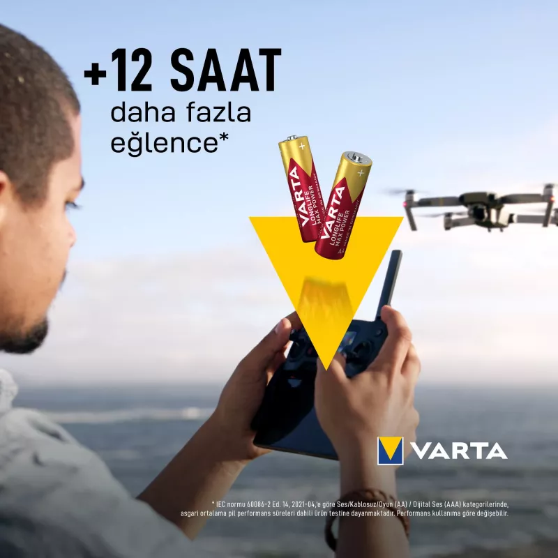 VARTA Max Tech Mignon baterija 1,5 V 4 vnt. lizdinėje pakuotėje (4706101404)