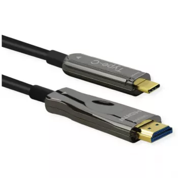 Vaizdo kabelio adapteris ROLINE 14.01.3474 30 m HDMI A tipo USB C tipo juodas