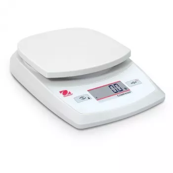 Virtuvinės svarstyklės OHAUS Compass CR621 – elektroninės nešiojamos, 0,62 kg talpa, 0,1 g tikslumu, LCD, tare, AA baterija/AC