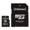 INTENSO atminties kortelė Micro SDHC 16GB C10 su adapteriu 3413470