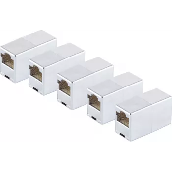 Adapter ShiverPeaks 71220-8M-SET5 modulinis RJ45 kištukas Cat 5, 8 kontaktų