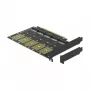 DeLOCK PCI Express x16 kortelė su 5 vidiniais M.2 Key B / SATA lizdais