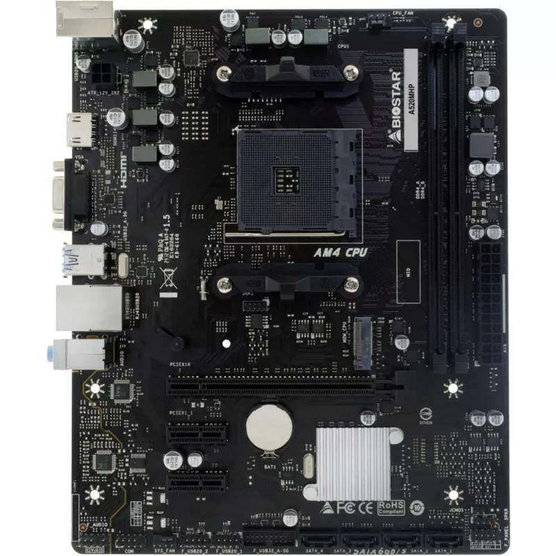 Motininė plokštė BIOSTAR A520MHP AM4 Micro-ATX