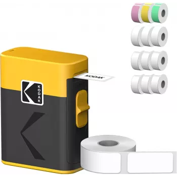 Kodak M50 Label Era geltonas kasečių rinkinys M50Y su 13 lipdukų ritinėlių