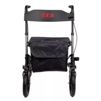 Vaikštynė (rollator) ANTAR AT51036 – juoda, sėdynės aukštis 27,9 cm, 9 kg, maks. apkrova 136 kg