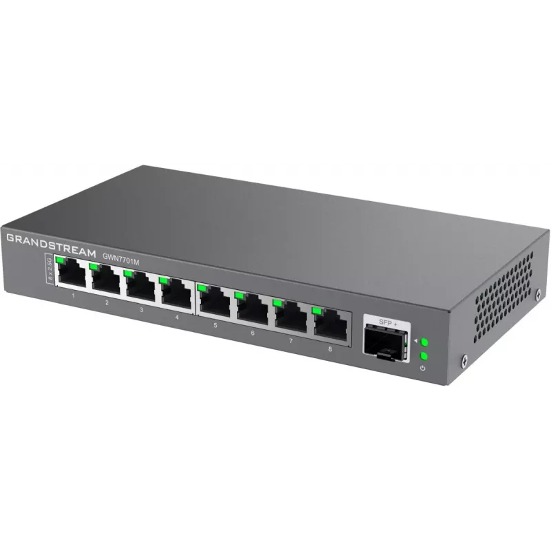 Grandstream Networks GWN7701M tinklo jungiklis, nevaldomas, 2.5G Ethernet (100/1000/2500), juodas