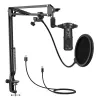 Studijinis mikrofonas Easypix 62021 Juodas