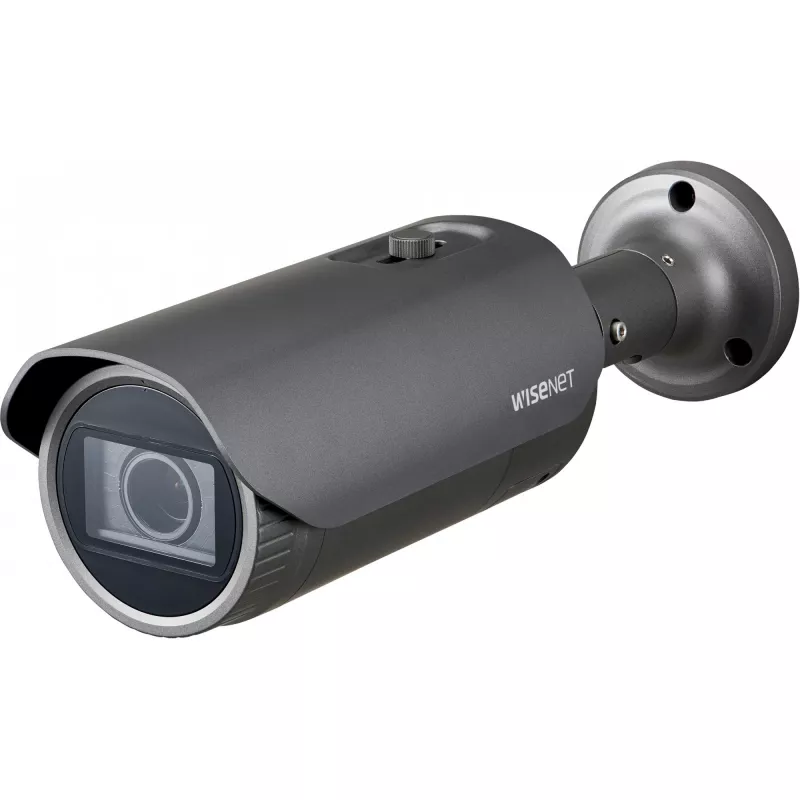 Hanwha WiseNet tinklinė kulkos kamerą 1/2.8 colio – diena/naktis – 2592x1944 – H.265 – 3.2-10 mm – infraraudonasis – IK10 – IP66