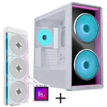 Lian Li LANCOOL 217 INF PC korpuso rinkinys + HydroShift II LCD-S 360TL AiO – Baltas