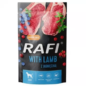DOLINA NOTECI Rafi ėriena, mėlynė, spanguolė – šlapias šunų ėdalas – 500g