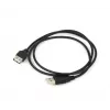 USB kabelis Star Micronics USB 2.0 1m juodas Vyriškas/Vyriškas