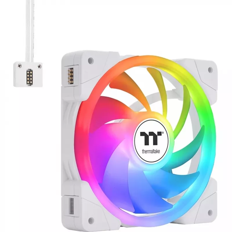 Thermaltake SWAFAN EX14 ARGB Sync korpuso aušinimo ventiliatoriai, 3 vnt. pakuotė, balti, TT Premium Edition, 140 mm
