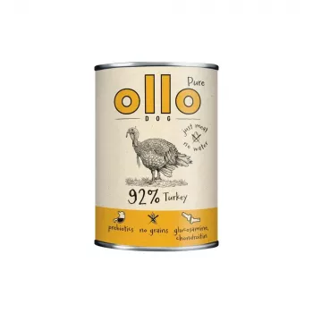 OLLO Pure Turkey šlapias šunų maistas - 850 g