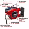 Sieninis žarnos būgnas Einhell GE-HR 18/30 Li-Solo Automatinis 30m