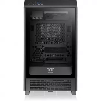 Thermaltake The Tower 200 Mini bokštas juodas, grūdintas stiklas
