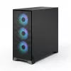 Fractal Design Pop 2 Air Black Solid vidutinis bokštas PC korpusas — ATX palaikymas, 3x 120 mm priekiniai ventiliatoriai, 2.5/3.5 colių diskų vietos, 215×481×462 mm