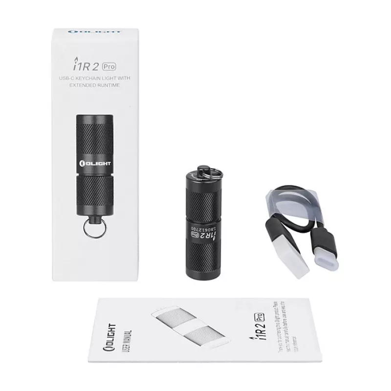 Rakto pakabuko žibintuvėlis Olight I1R 2 Pro Black 180 lm IPX8