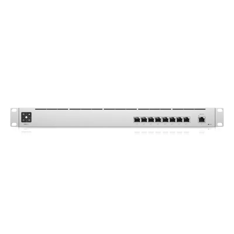Ubiquiti USW Mission Critical – valdomas Gigabit Ethernet komutatorius su baterijų atsargine sistema