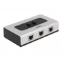 Hub DeLOCK 87673 1000 Mbit/s Juodai Pilkas