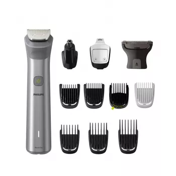 Philips All-in-One Trimmer MG5940/15 Series 5000, Nerūdijantis plienas, 0,5 mm, 1,6 cm, 1 mm, Barzda, Ausys, Nosis, Baterija