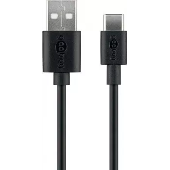 Wentronic 59118 0,5m USB A – USB C vyriškas–vyriškas juodas USB laidas (59118)
