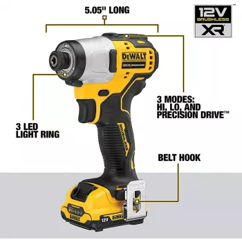 DeWALT DCF801D2-QW elektrinis atsuktuvas / smūginis suktuvas