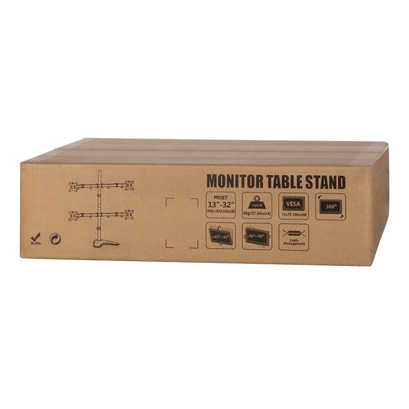 Monitorų stovas LogiLink BP0046 81,3 cm (32 col.) stalas Nerūdijantis plienas