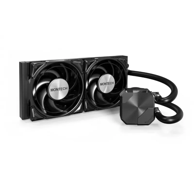 Montech HyperFlow Silent 240 procesoriaus viskas viename skysčio aušintuvas 240 mm radiatorius 12 cm juodas 1 vnt.