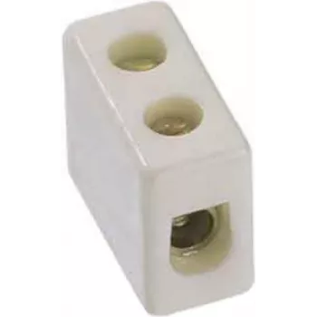 Elektrinis gnybtas Bachmann 950.000, porcelianinis, baltas, aukštis 12 mm