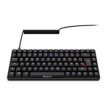 Mechaninė žaidimų klaviatūra Sharkoon Skiller SGK50S3 PBT Black Yellow RGB