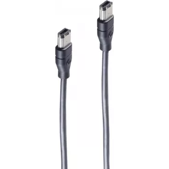 FireWire kabelis ShiverPeaks BS77203 3 m 6-pin juodas