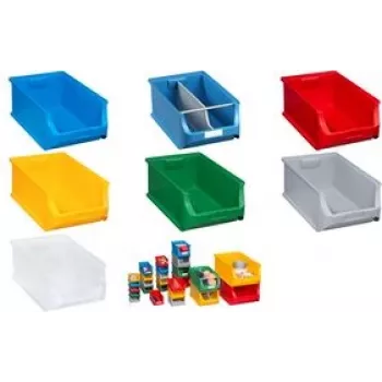 Dėžė detalėms allit ProfiPlus Box 5 permatoma, plastikinė, sukraunama, 35 kg apkrova