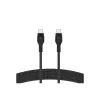 Belkin BOOST↑CHARGE PRO Flex kabelis USB-C / USB-C pintas silikoninis 2 m, juodas