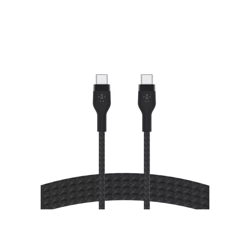 Belkin BOOST↑CHARGE PRO Flex kabelis USB-C / USB-C pintas silikoninis 2 m, juodas