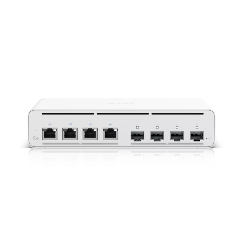 UniFi UISP Switch Plus – valdomas jungiklis, 4 x 2,5GBase-T + 4 x 10Gb Ethernet SFP+