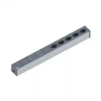 Bachmann 19 colų IT Basic PDU 5 AC lizdų 1U Type J 2 m kabelis